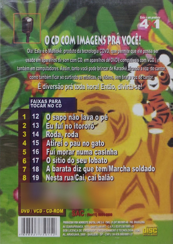 Dvd Multiokê Karaokê Total O Melhor Do Infantil 2 Lacrado