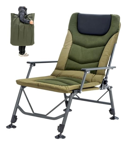 Xl Wide Camping Chair For Adults, Outdoor Folding Chair With