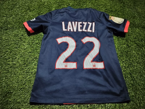 Camiseta Psg Niños # 22 Lavezzi * (Usado)