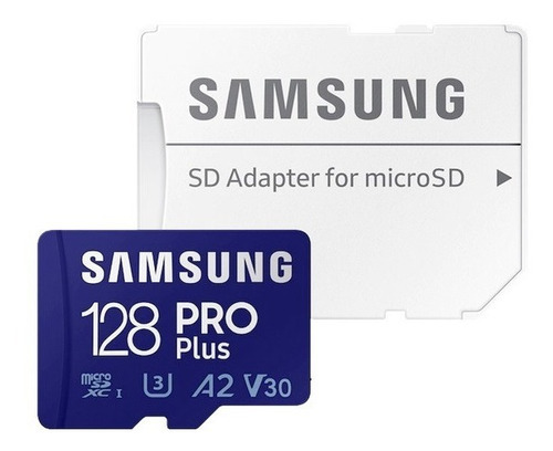 Cartão De Memória Samsung Microsd Pro Plus 128gb