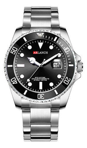 Arlanch Reloj Impermeable Con Calendario Luminoso De Cuarzo