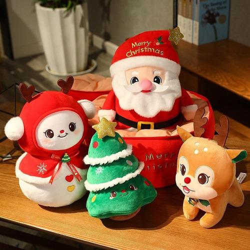 Muñeco De Peluche Suave, Adorno Navideño, Hermoso Estilo F