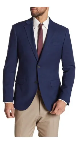 Chaqueta azul marino clearance hombre