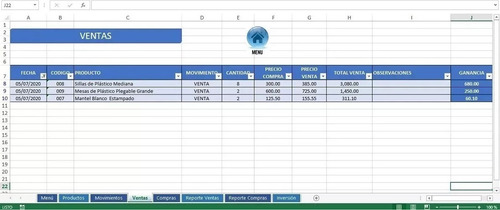 Control De Inventario En Excel