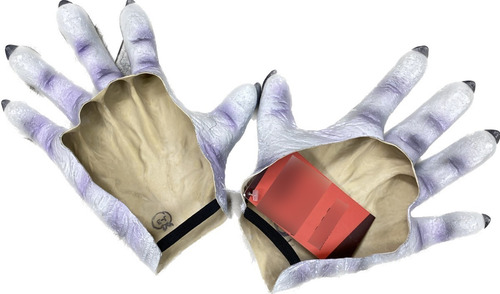 Manos Monstruo Blancas Garras Disfraz Terror Halloween Latex