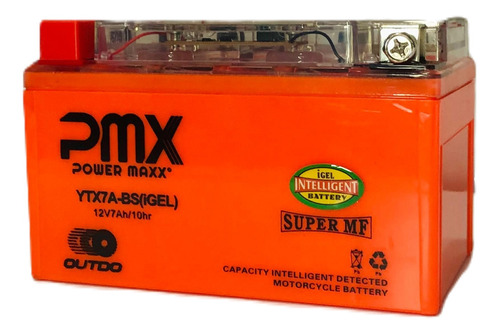 Bateria De Gel Ytx7a 12v 7ah Vx125 Lx125 - Gkmotos.uy