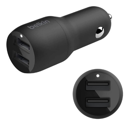 Cargador Belkin De Auto 12v Boost 4.8a Doble Usb Ccb001btbk