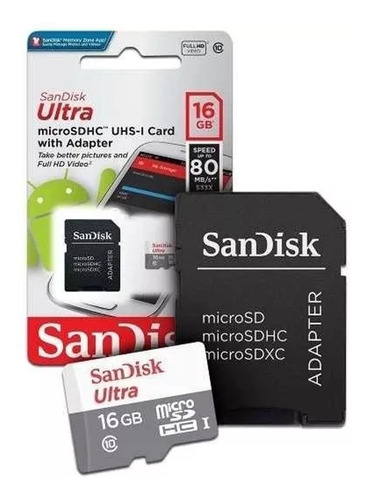 Cartão Memoria Classe 10 16gb Original Sdhc Micro Sd Ultra