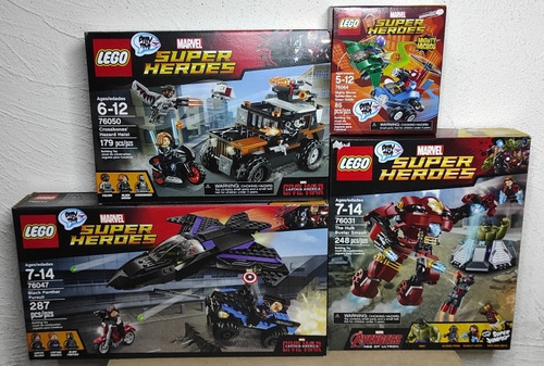  Lego Marvel Super Héroes 76031,47,50 & 64