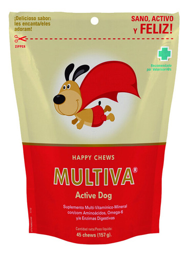 Multiva Suplemento Active Dogs 45 Un  - Envíos A Todo Chile