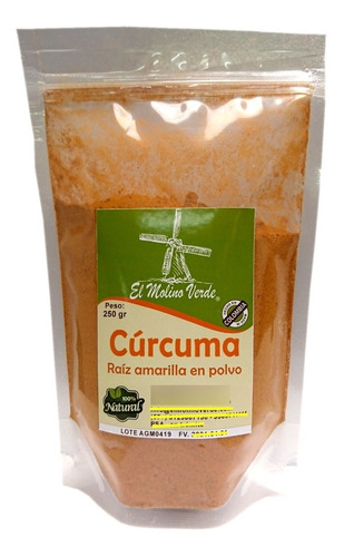 Cúrcuma En Polvo 100% Nat 125gr - g a $64