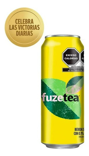 17 Pzas Té Negro Fuze Tea En Lata Sabor Limón 453 Ml