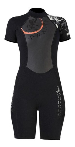 De Neopreno Shorty Para Mujer, Pieza, De Buceo, Surf, Contra