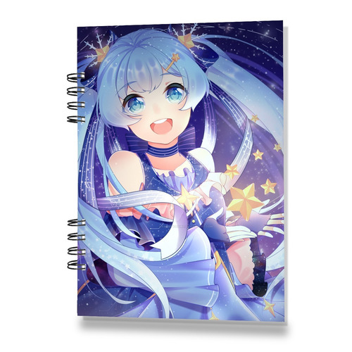 Bitacora Sketchbook B5 Hatsune Miku 50 Hojas Opalina 220 Grs