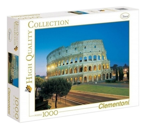 Rompecabezas Clementoni High Quality Collection Roma Colosseo 30768 de 1000 piezas