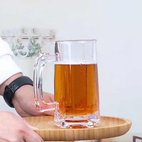 Kit 48 Caneca Pub Vidro Robusta Chopp Cerveja Gelada 400ml