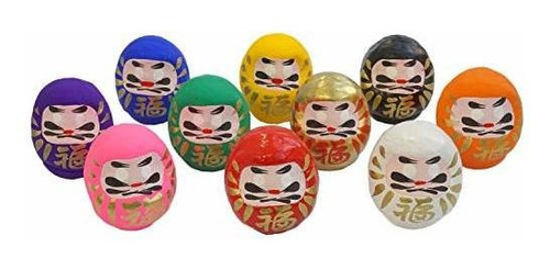 Muñecas Daruma Fortune (4,7 Cm, Juego De 10, Fabricadas En J