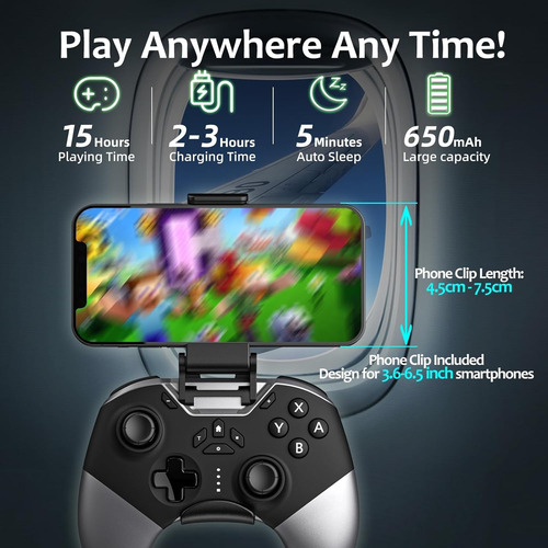 Controlador Bluetooth Para Switch/pc/iPhone/android/apple Ar