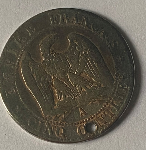 Francia 5 Centesimos 1861,  151/2m