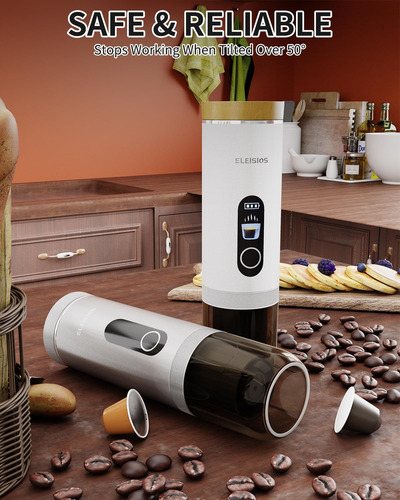 Eleisios Máquina De Café Espresso, Cafetera De Viaje Auto-co