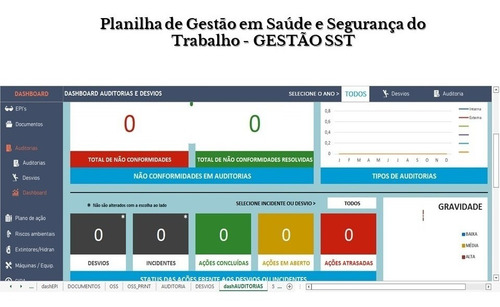 Imagem 3 de 5 de Planilha Gestão Em Saúde E Segurança Do Trabalho Gestão