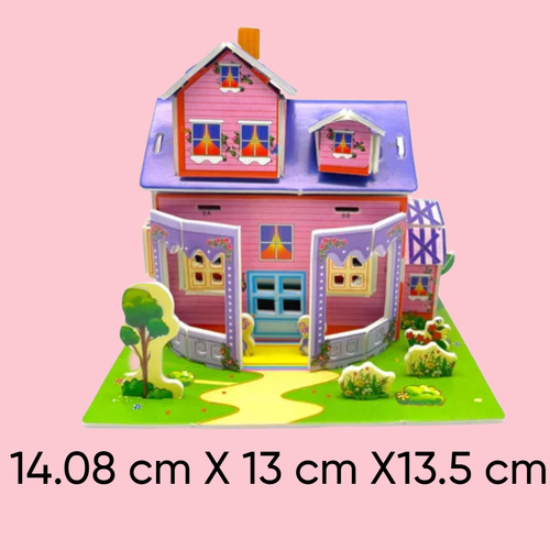 3 Piezas De Rompecabezas 3d Casitas De Cartón Para Niños