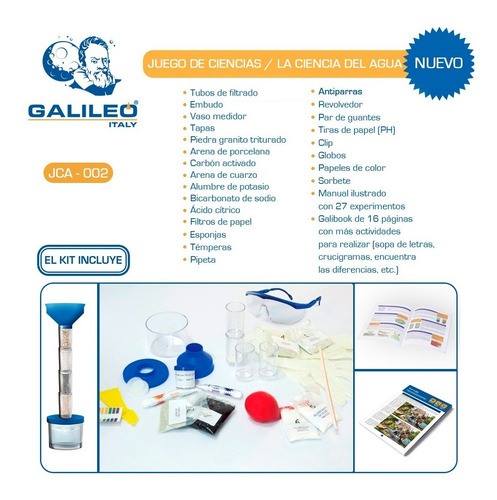 Juego De Ciencias La Ciencia Del Agua Galileo Italy