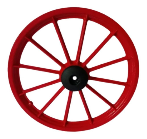 1- Roda Dianteira Aro 16 Vermelha 12 Raios S/ Eixo Para Bike