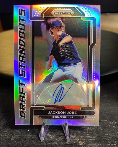 Jackson Jobe Tarjeta Panini Prizm Autografo Draft Standouts