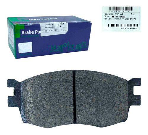 Imagen 6 de 10 de Pastillas Delanteras Kia Rio Cvvt 1.6 2008 2009 2010 2011