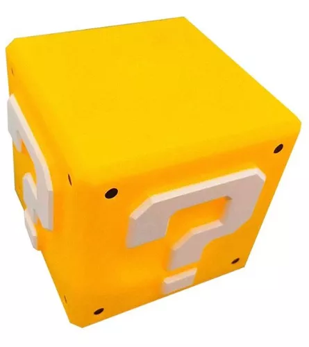 Lampara Led Mario Bros Color Amarillo Recargable Con Sonido 