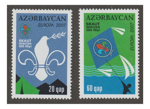2007 Europa Movimiento Boy Scout - Azerbayian (sellos) Mint