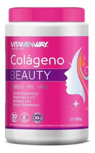 Colageno Bebible Beauty Cabello Piel Uñas X360g Vitamin Way
