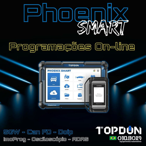  Scanner Topdon Phoenix Smart  Banco De Dados Online J2534
