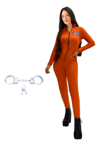 Disfraz Prisionero Reo Naranja Dama