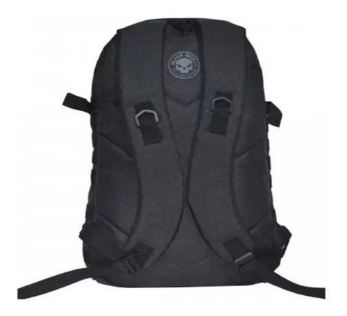 Mochila Black Skull Reinforced Notebook Youth G Back