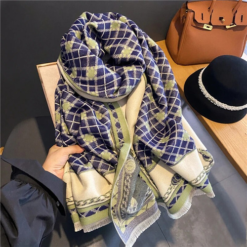 Bufanda De Estilo Pashmina De Lujo Para Mujer, A La Moda, Cá