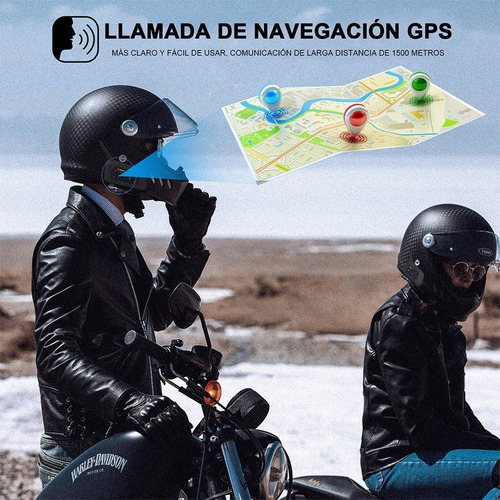 Intercomunicador Motocicleta Para Casco Bluetooth 1pcs, Ip65