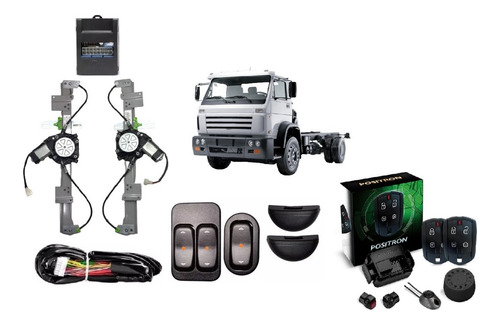 Kit Vidro Eletrico Caminhão Vw Worker 17.190 + Exact 12v 