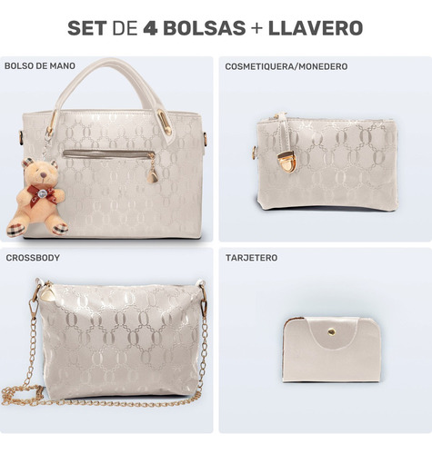 Y Bolsa Para Dama Mujer Impermeables Set 4 Pzs Calidad