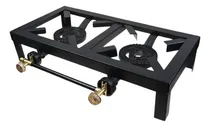 Comprar Outter Anafe A Gas Cocina Portatil Negro 2 Hornallas Hogar Camping Negro 24 x 10.8 cm