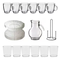 Comprar Set Vajilla Completa Vidrio 6 Personas Platos Kuchen