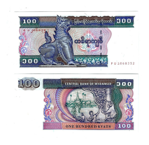 Birmania - Billete 100 Kyats 1994 - Unc