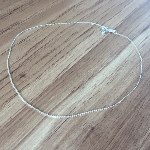 Imagen 5 de 10 de Cadena De Plata 925 Bolita Diamantada 45 Cm Agálea Joyería