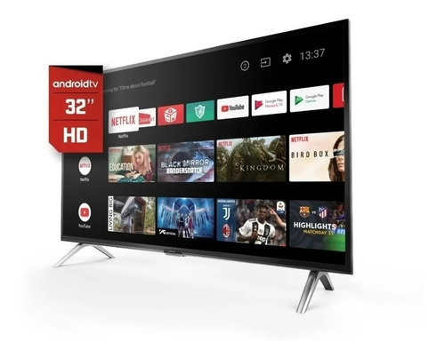 Imagen 2 de 9 de Smart Tv Hitachi 32 Cdh-le32smart Hd Android Bluetooth