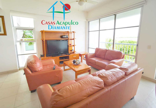 Cad Mayan Lakes 1-501. En Condominio Con Club De Playa. Terraza Con Vista A La Alberca Y Jardines