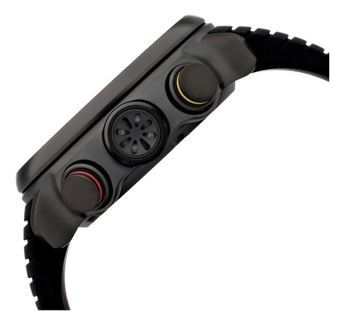 Reloj Citizen Hombre Bn402609e Malla Negro Bisel Negro Fondo Negro/ Amarillo