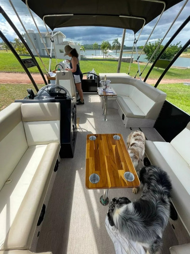 Lancha Pontoon F Boat 7500 Com Motor Mercury 150 Hp Pro Xs