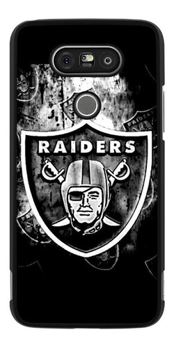 Fundas Protector Uso Rudo Para LG Raiders Nfl Fondo Negro