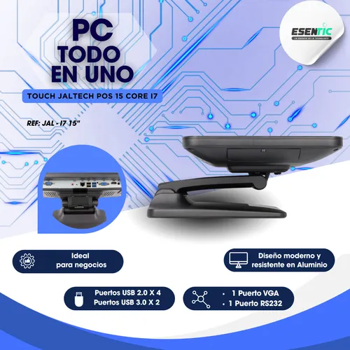 Todo En Uno Jaltech Pos I7 Aluminio 4gb 128gb Táctil